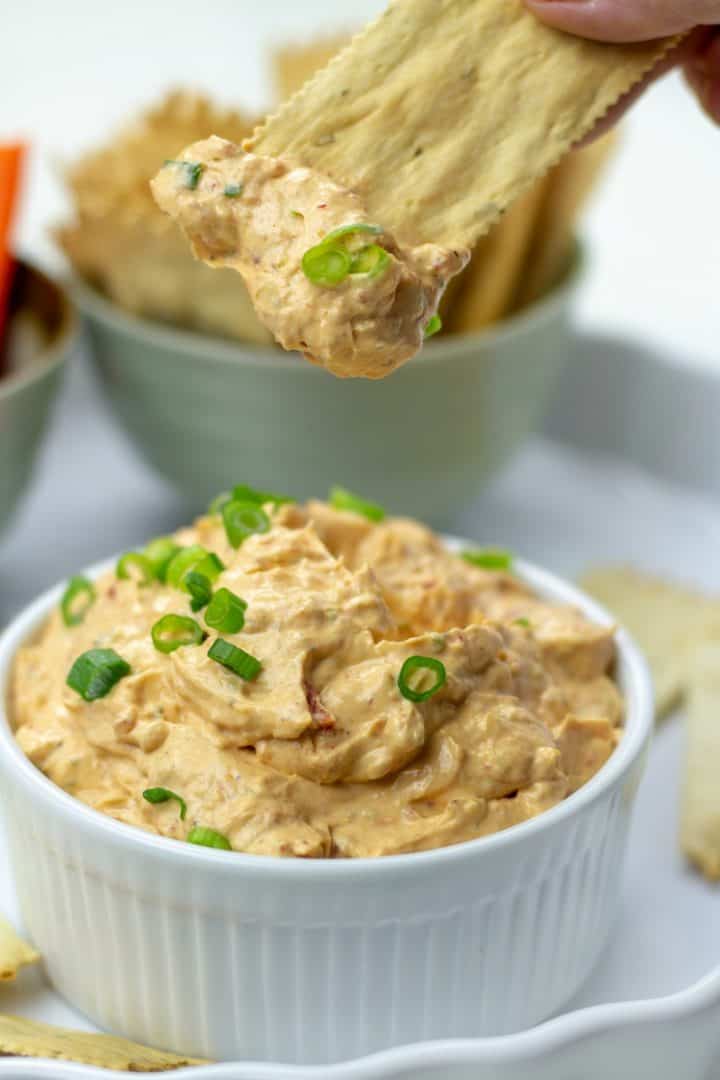 Crazy delicious and super easy, try this and you'll never need another party dip recipe! Takes less than 5 minutes to make!