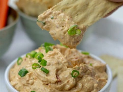 Crazy delicious and super easy, try this and you'll never need another party dip recipe! Takes less than 5 minutes to make!