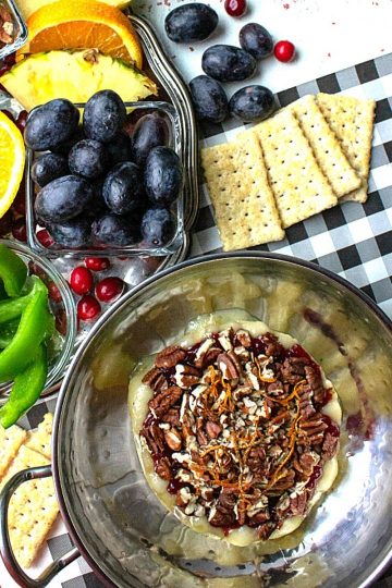 Baked Brie with Lingonberry Jam