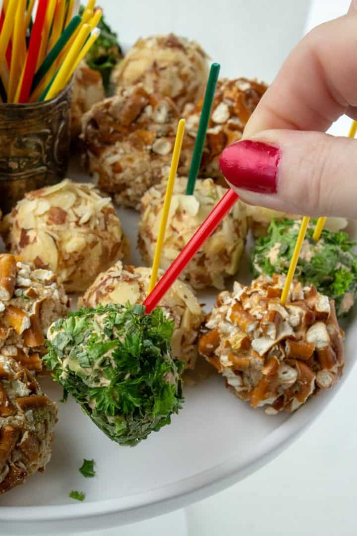 Make ahead Savory Cheese Ball Bites are an easy and elegant appetizer for your next gathering!