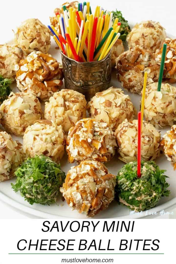 Make ahead Savory Cheese Ball Bites are an easy and elegant appetizer for your next gathering!