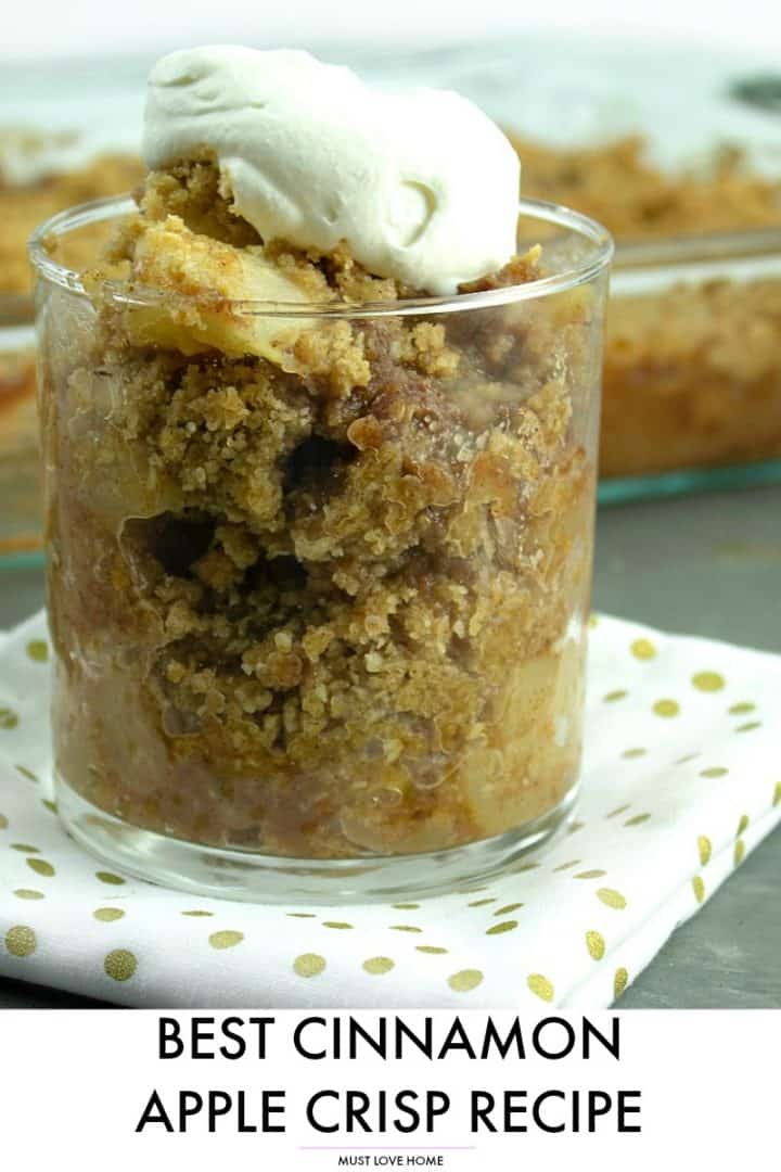 The best Cinnamon Apple Crisp Recipe ever!