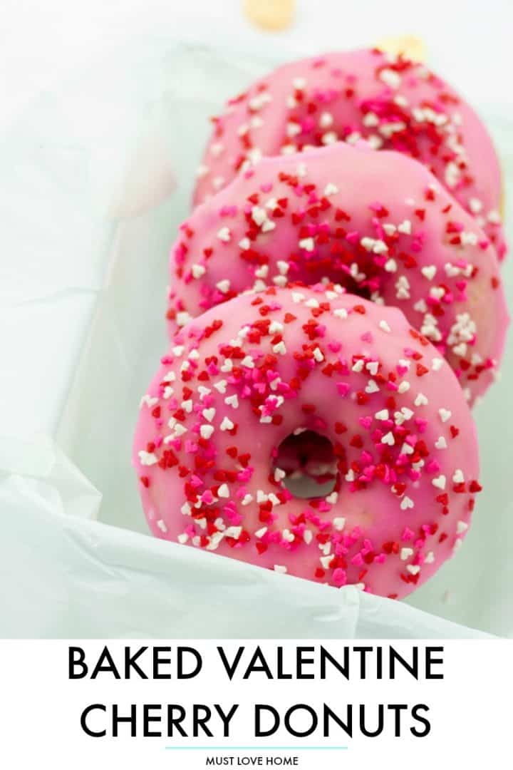 Celebrate your loved ones with fresh-baked Valentine Cherry Donuts. Easy and delicious right from your own oven!