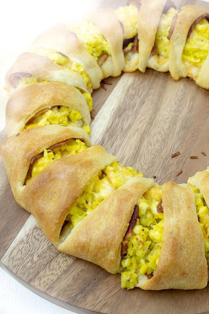 Crispy bacon, scrambled eggs and oozing melted cheese make this an easy to make breakfast delight everyone will love!