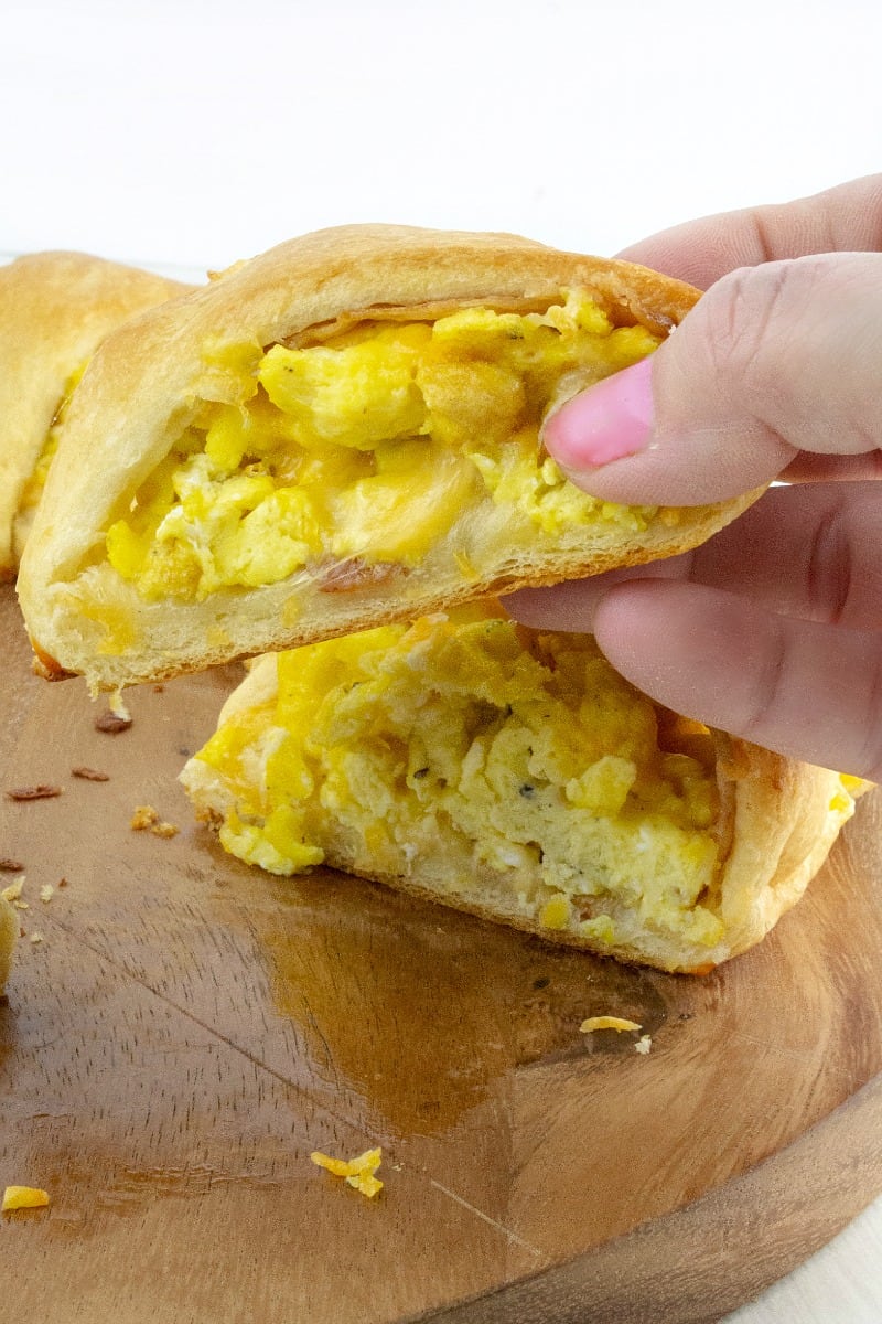 Crispy bacon, scrambled eggs and oozing melted cheese make this an easy to make breakfast delight everyone will love!
