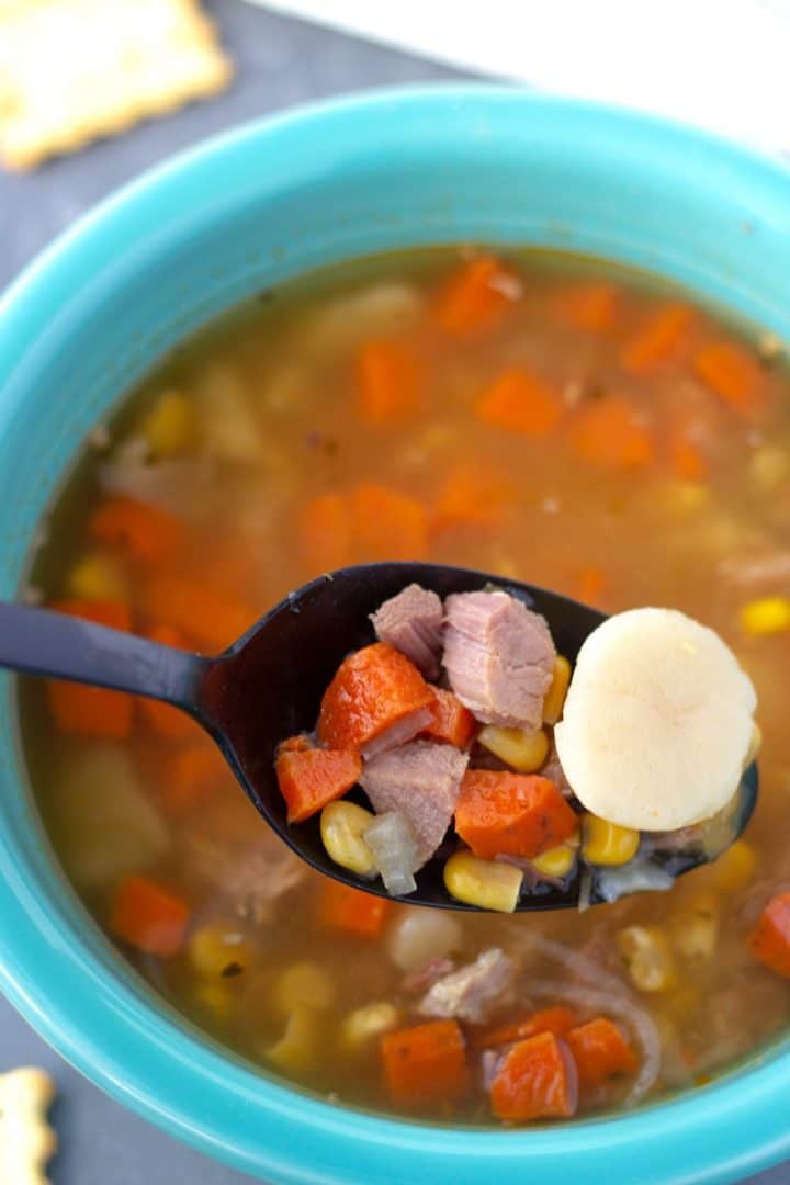 Leftover Ham and Corn Soup