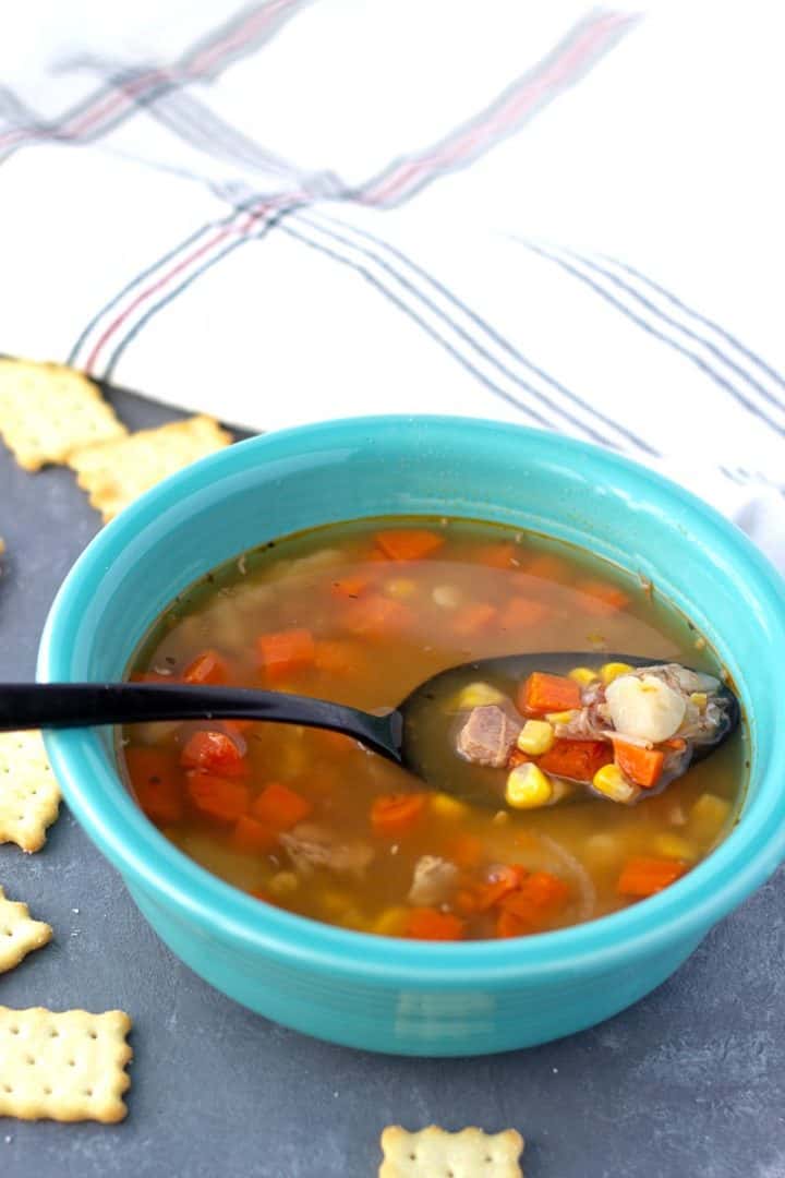 Leftover Ham and Corn Soup