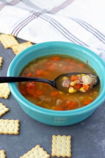 Make Leftover Ham and Corn Soup - it's the perfect use of that leftover ham from holiday dinners.