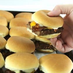 Easy Bacon Cheeseburger Slider