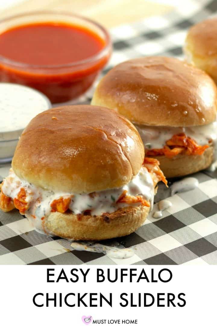 GET THE PARTY STARTED WITH THESE SPICY SLIDERS OOZING WITH MELTED CHEESE AND HOMEMADE BUTTERMILK RANCH DRESSING