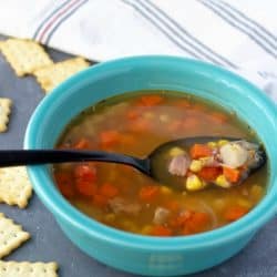 Leftover Ham and Corn Soup