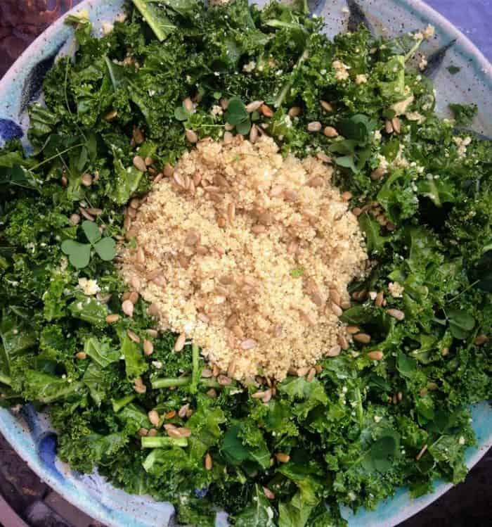 Nutty Quinoa and Kale Superfood Salad