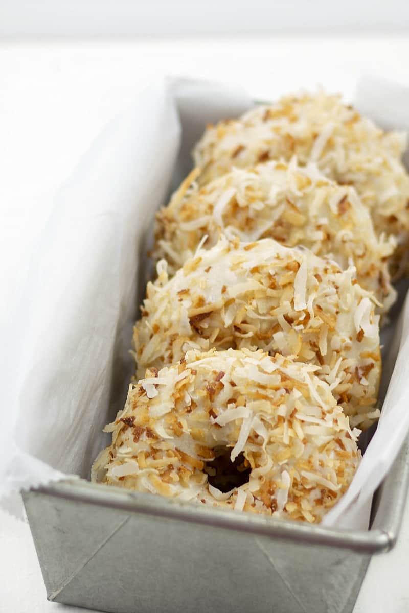 Baked Toasted Coconut Donuts