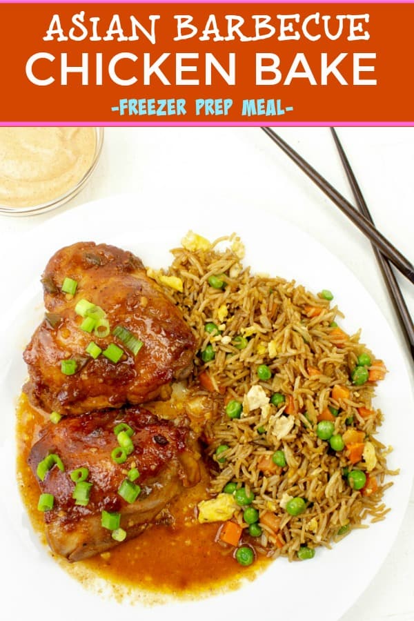 TENDER AND JUICY, FLAVORFUL ASIAN BARBECUE CHICKEN BAKE  GOES FROM FREEZER TO TABLE IN LESS THAN AN HOUR!