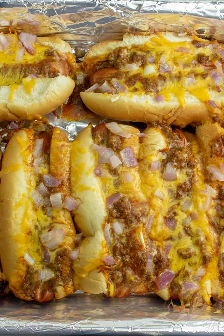 Hot from the oven cheese dogs