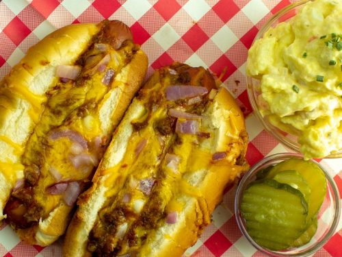 Oven Chili Cheese Dog