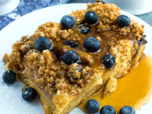 Blueberry Streusel French Toast