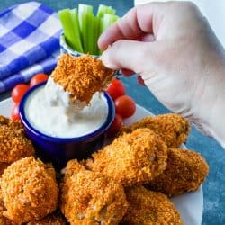 Chicken wings, coated with spicy tortilla chips and oven-baked to crispy perfection - these wings are a winner!