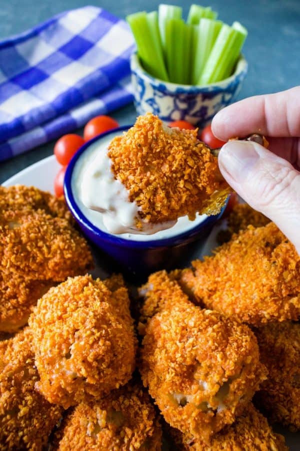 Chicken wings, coated with spicy tortilla chips and oven-baked to crispy perfection - these wings are a winner!