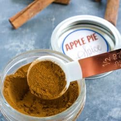 Make this delicious Apple Pie Spice blend to add amazing flavor to your baked goods. It's an easy recipe using 4 pantry ingredients.