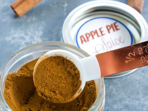 Make this delicious Apple Pie Spice blend to add amazing flavor to your baked goods. It's an easy recipe using 4 pantry ingredients.