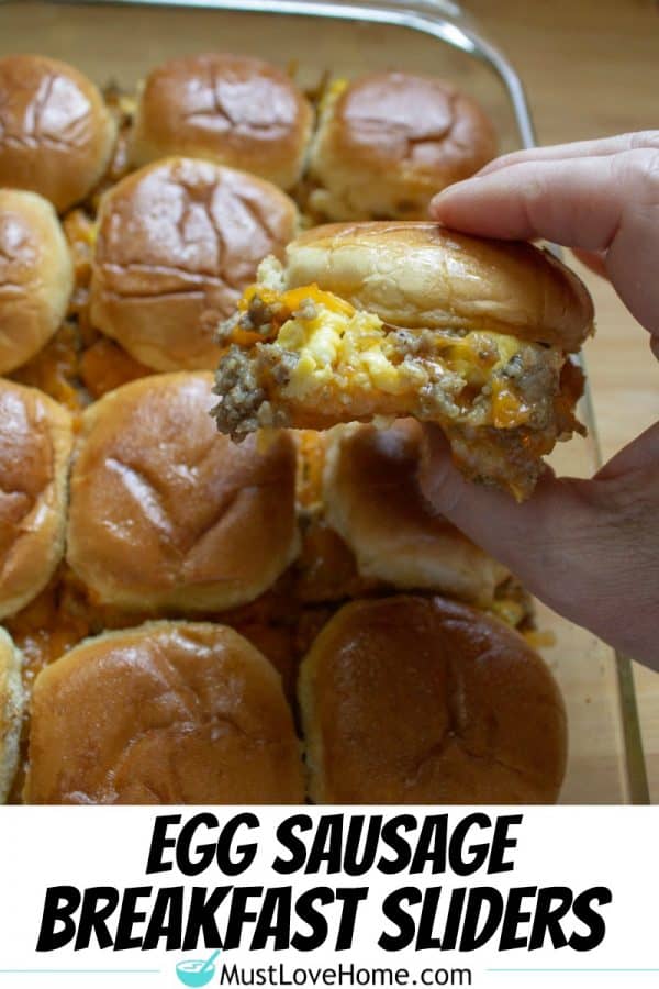 Juicy, tangy and sweetened with maple, Egg Sausage Breakfast Sliders are a delicious way to get Game Day or any day started.