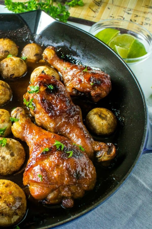 Freezer Meal Sweet and Spicy Chicken - just mix the sauce in the bag, and when thawed you have marinated, saucy, spicy chicken legs and thighs. Great for wings too!