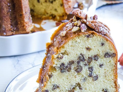 Oh so delicious Classic Southern Butter Pecan Pound Cake is a moist and tender pound cake recipe with all the butter flavor of the classic cake and a nutty crunch from buttered pecans.