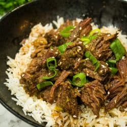 Freezer Meal Korean Barbecue Beef - flat out delicious blend of beef, garlic soy sauce, ginger and a pinch of heat.