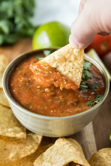 Easy Blackened Tomato Salsa