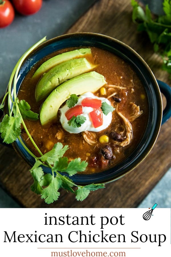 Best Instant Pot Mexican Chicken Soup – Must Love Home