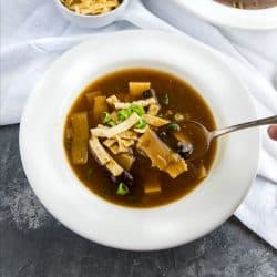 A quick and easy restaurant-style Hot and Sour Soup Instant Pot Recipe that's better than any take-out! #mustlovehomecooking