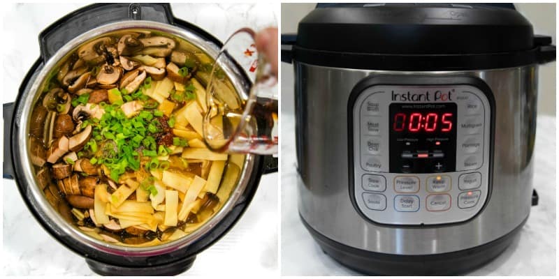 hot and sour soup ingredients in Instant Pot and Instant Pot settings