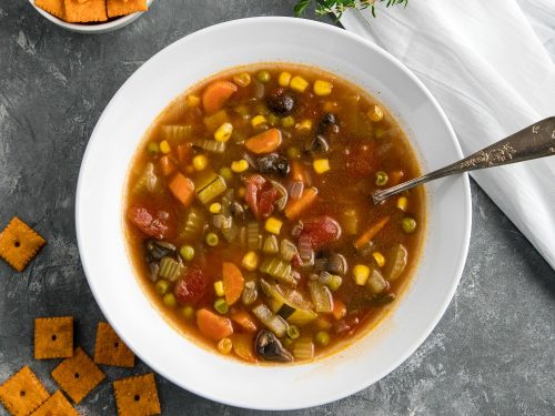 Comforting and hearty whole-meal soup, packed with healthy vegetables, broth and spices just like Gran used to make!