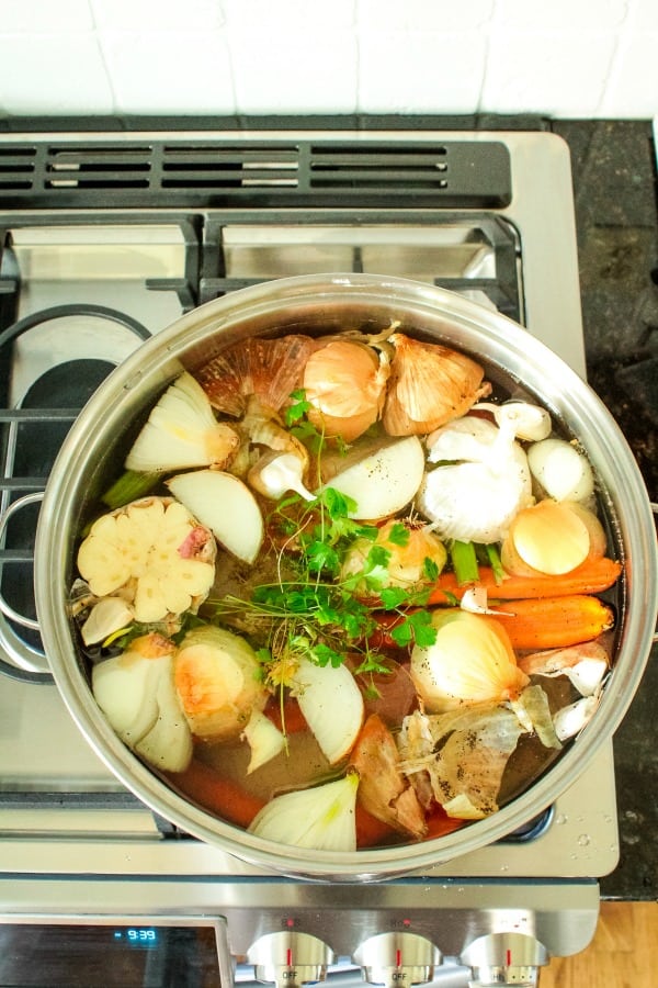 Grandma's Homemade Chicken Stock recipe is a rich, golden stock for making soups, pasta and rice come alive with savory flavor.