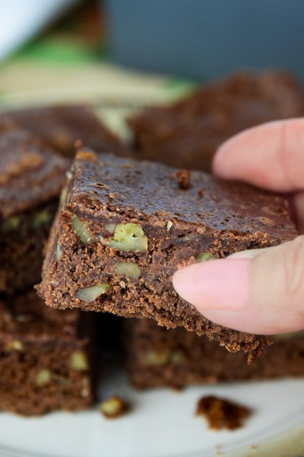 Rich and dense, these Easy Fudge Brownies made with unsweetened chocolate and walnuts are the perfect balance of chewy and cakelike brownies.