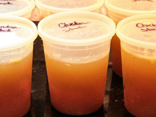Grandma's Homemade Chicken Stock recipe is a rich, golden stock for making soups, pasta and rice come alive with savory flavor.