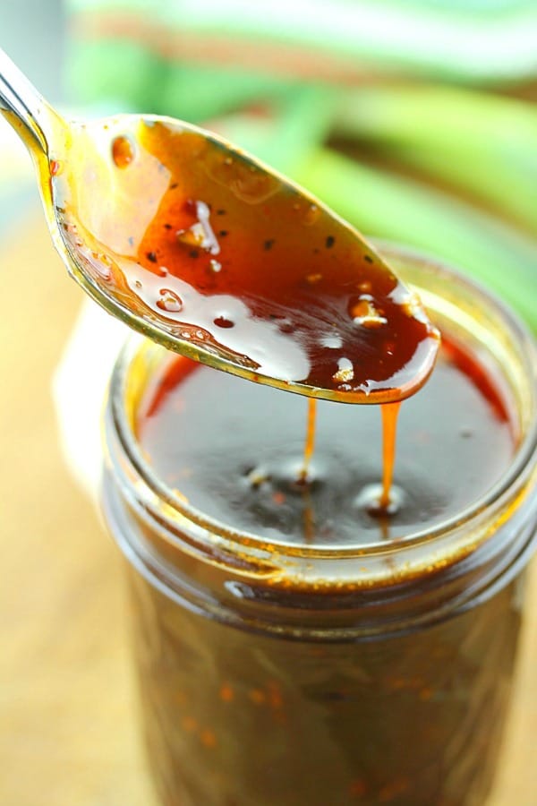 Spiced with Gochujang, this sticky and spicy Korean barbecue sauce is versatile enough to pair with any grilled meat or used to season stir fry, lettuce wraps and soups. #mustlovehomecooking