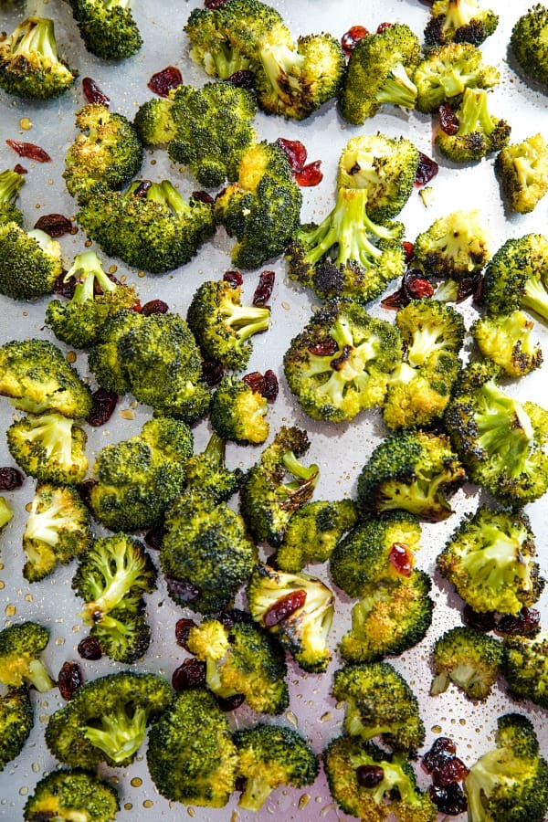 maple Mustard Broccoli on sheet pan