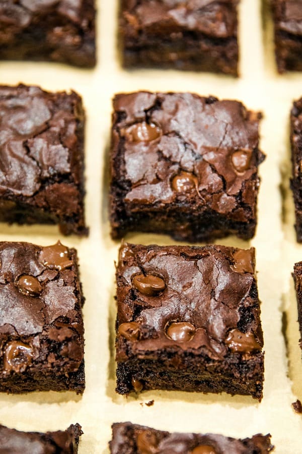 Fudge Brownies from scratch. 