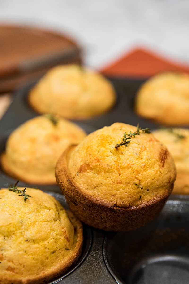 Fresh juffy cornbread muffins