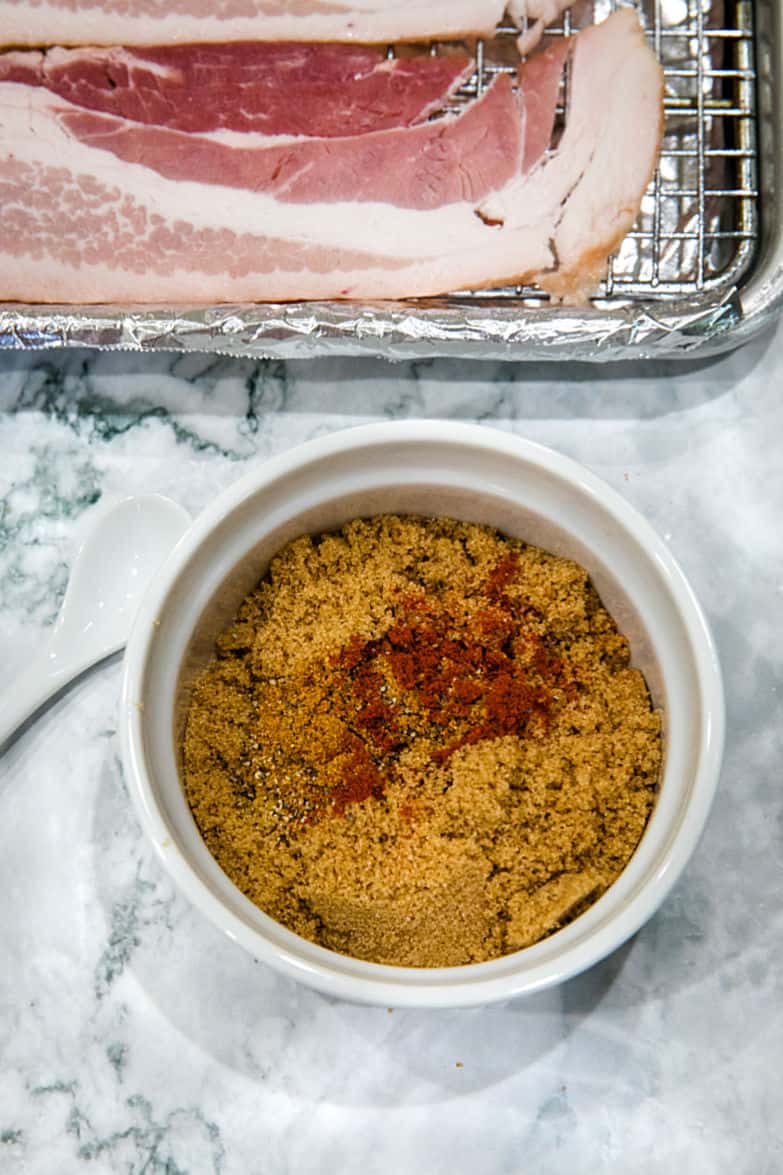 Brown sugar and spice seasoning for spicy sweet oven bacon