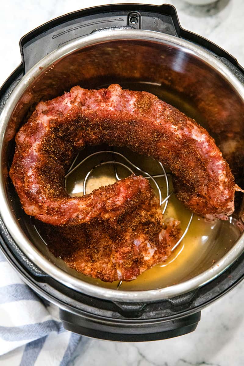 Best Instant Pot Ribs are moist, fall off the bone ribs made easy in the pressure cooker. In just three easy steps and under 40 minutes, they're keto, paleo and definitely family-friendly.