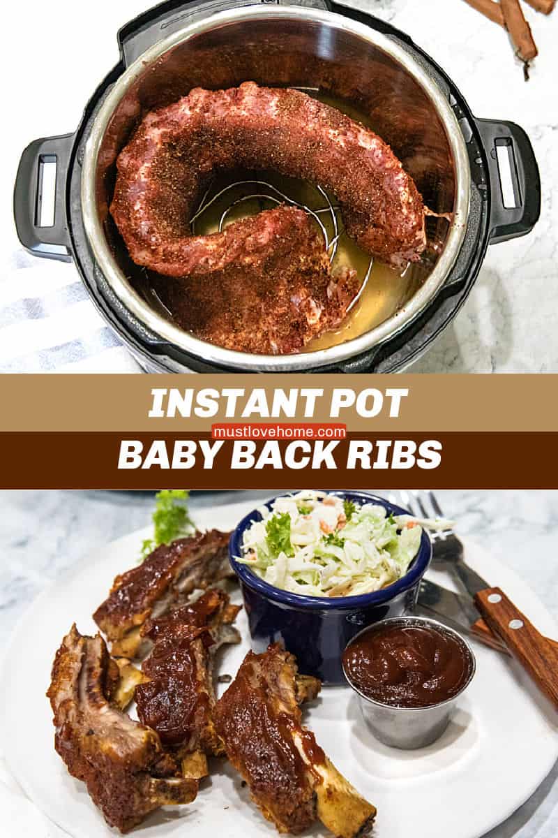 Best Instant Pot Ribs are moist, fall off the bone ribs made easy in the pressure cooker. In just three easy steps and under 40 minutes, they're keto, paleo and definitely family-friendly. #mustlovehomecooking