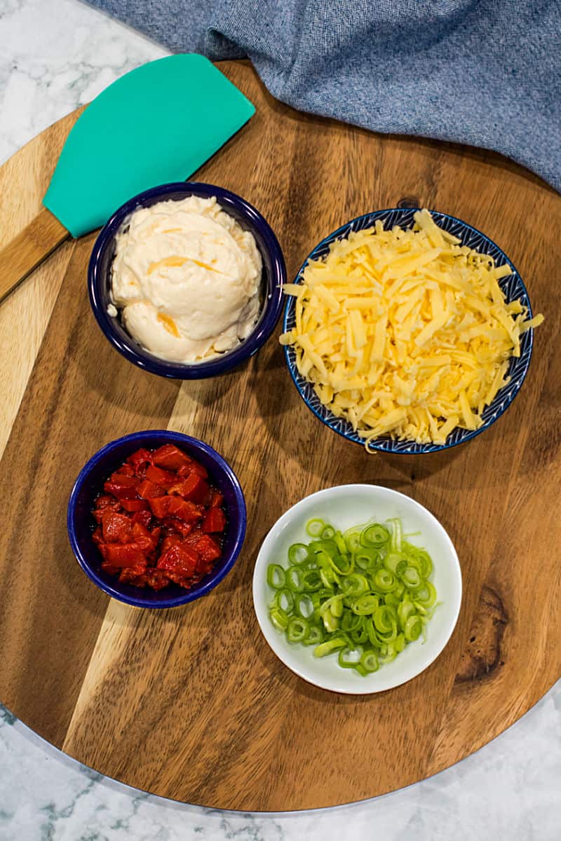 Ingredients to make Havarti Cheese Dip