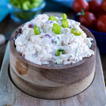 Creamy Havarti Cheese Dip is a perfect appetizer that's a cinch to make with only 5 simple ingredients. #mustlovehomecooking