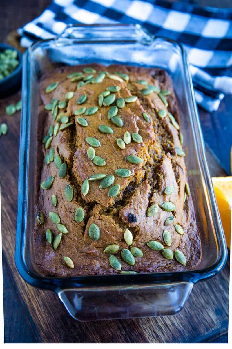 Best Pumpkin Bread is a from scratch, moist and buttery quick bread made with pumpkin puree, tangy sour cream and spices. #mustlovehomecooking