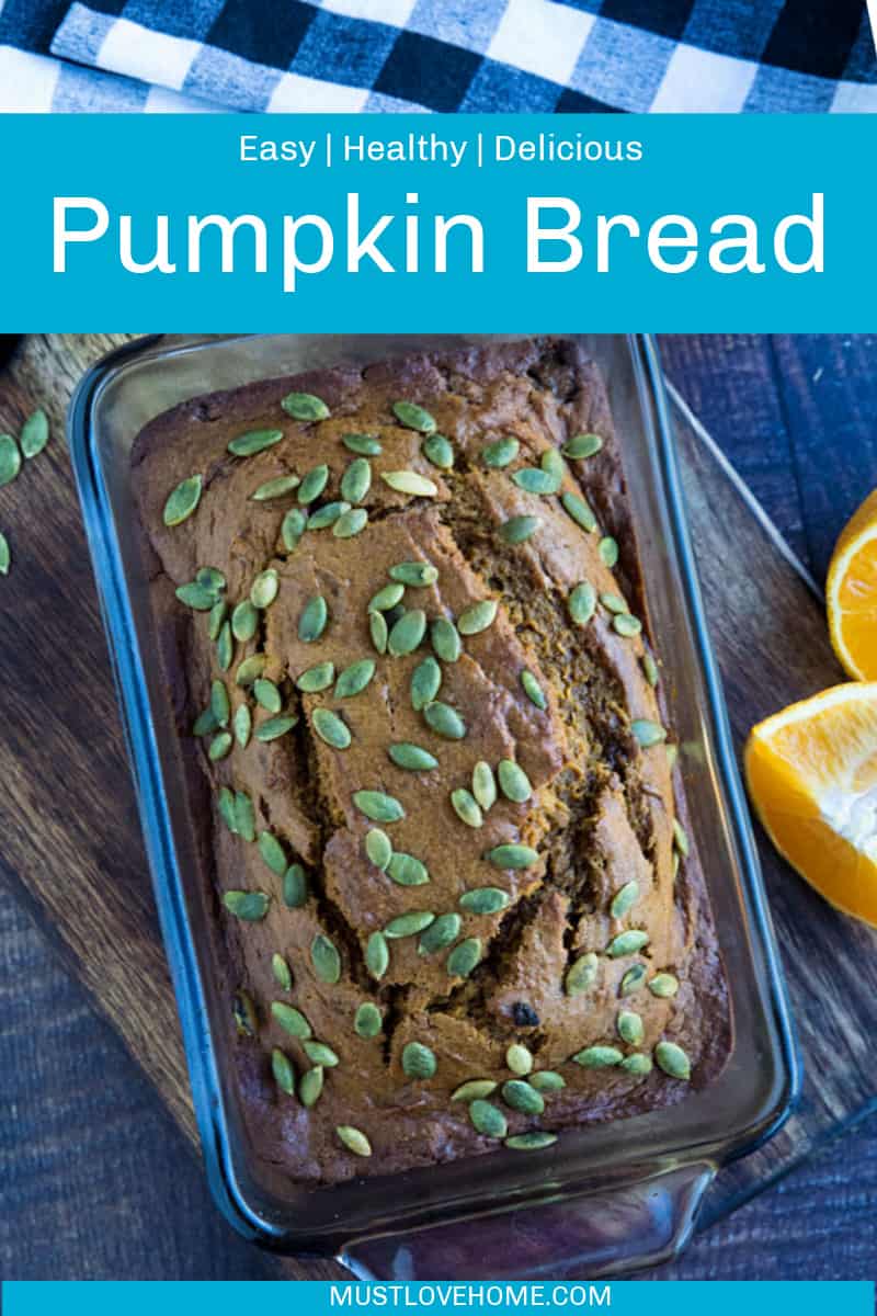 Best Pumpkin Bread is a from scratch, moist and buttery quick bread made with pumpkin puree, tangy sour cream and spices. #mustlovehomecooking