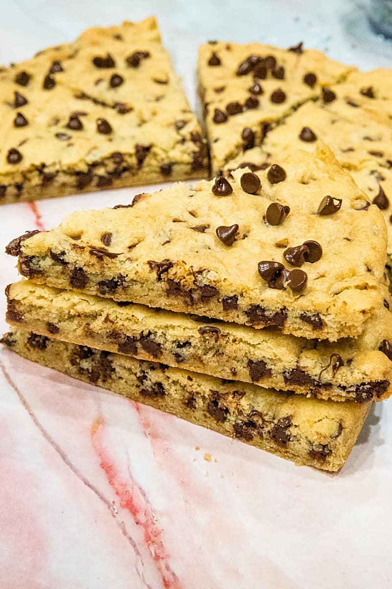 Rich and delicious chocolate chip cookies baked easy in round pans!