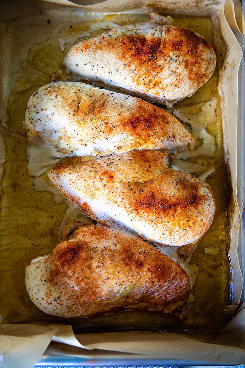 Roast chicken breast for meal prep